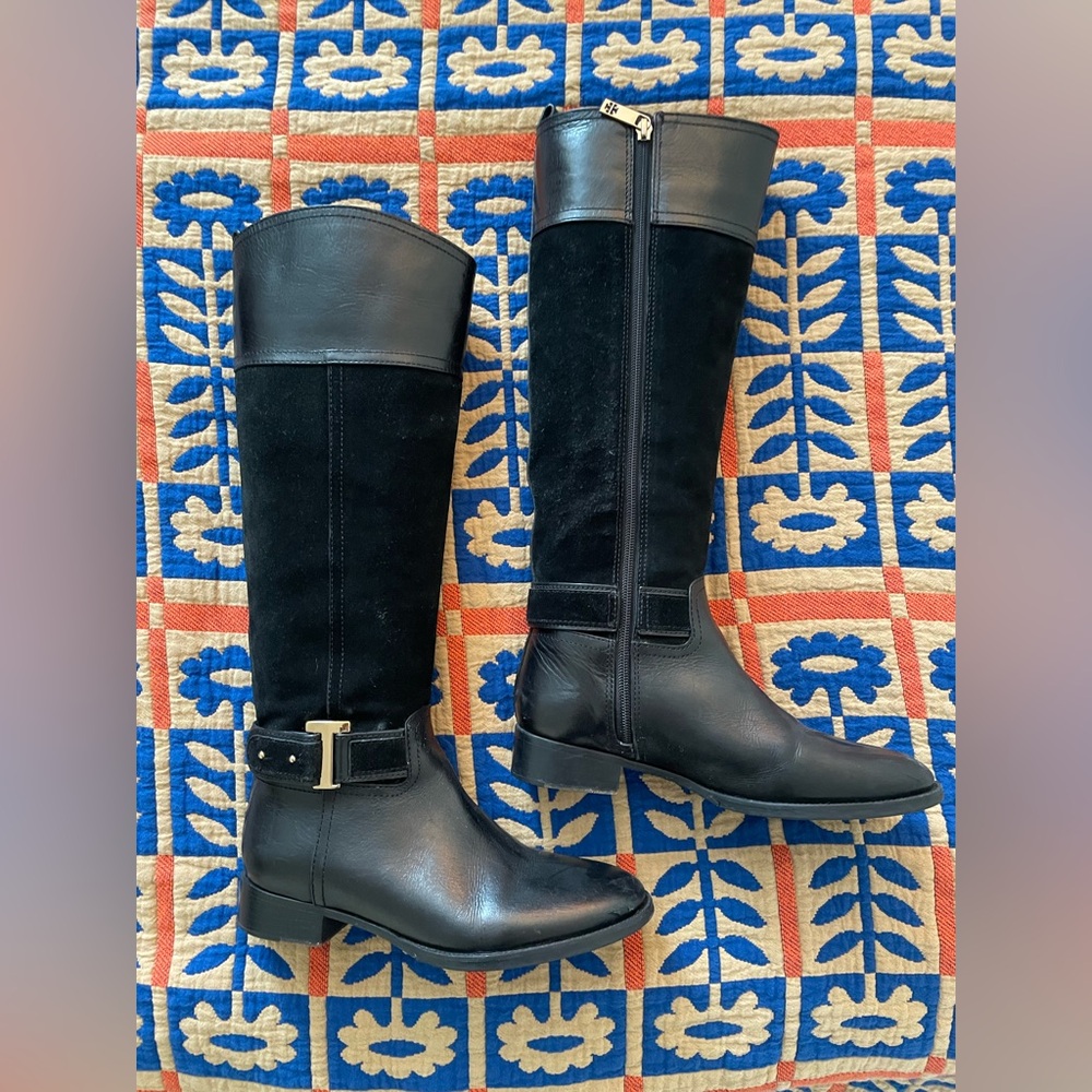 Tory Burch $495 Tenley Riding Boots, Size 8